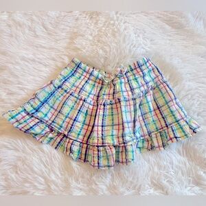 Okie Dokie 2T Rainbow Stripe Skirt with Built In Shorts Baby/Toddler Girl